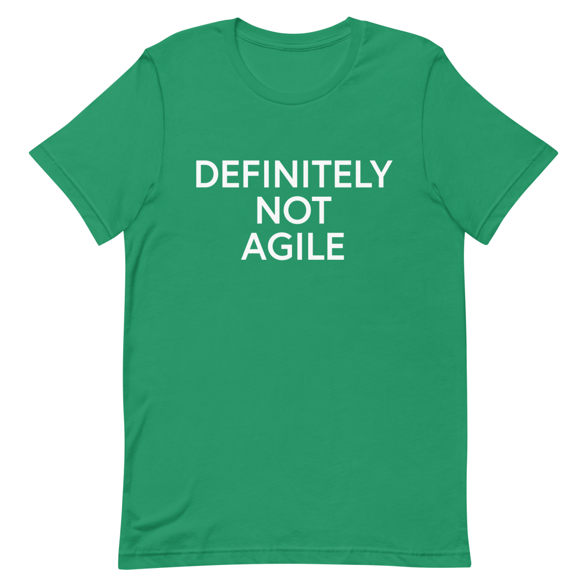 Definitely Not Agile agile developer manager - Developer T-shirt - techmerch.io