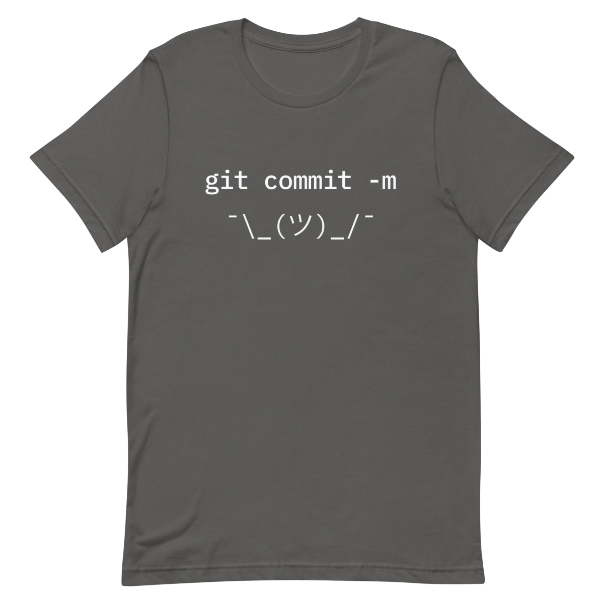 Git Commit Shrug code commit developer - Developer T-shirt - techmerch.io