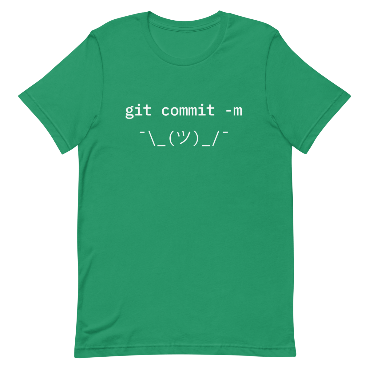 Git Commit Shrug code commit developer - Developer T-shirt - techmerch.io