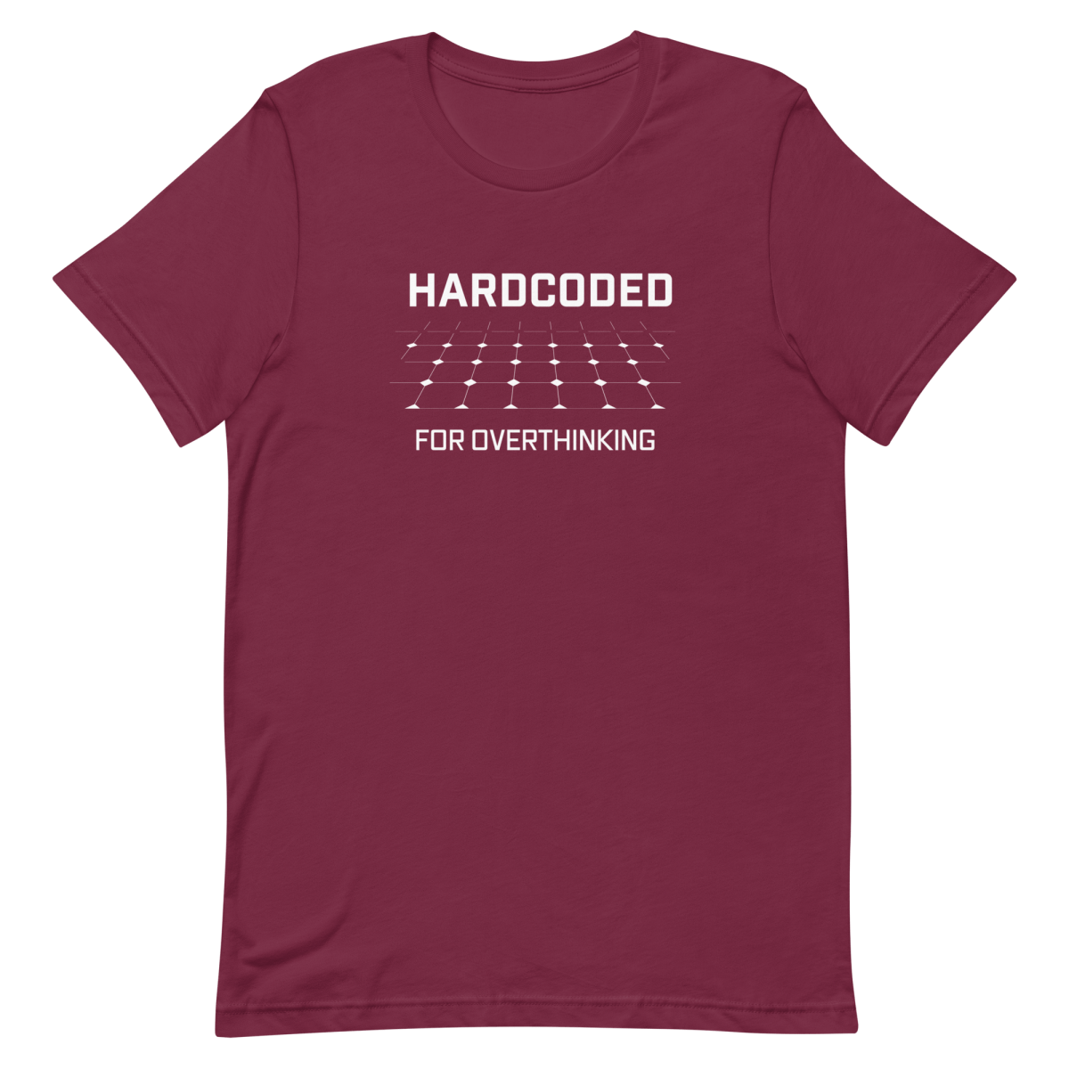 Hardcoded Overthink developer health relatable - Developer T-shirt - techmerch.io