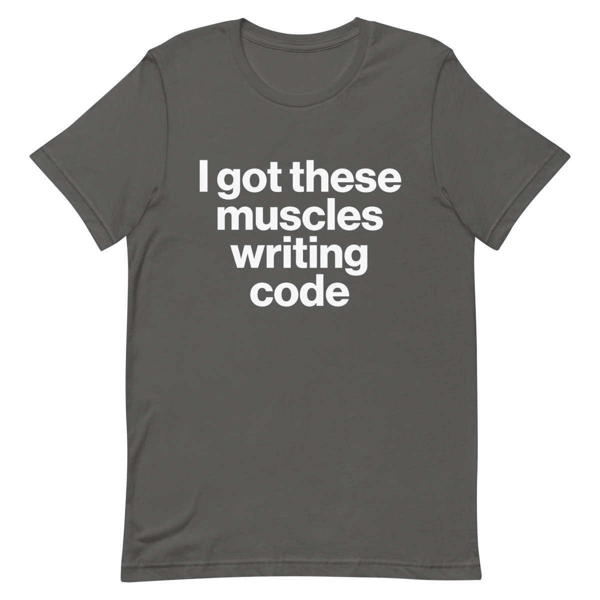 Muscles From Coding coding developer funny - Developer T-shirt - techmerch.io