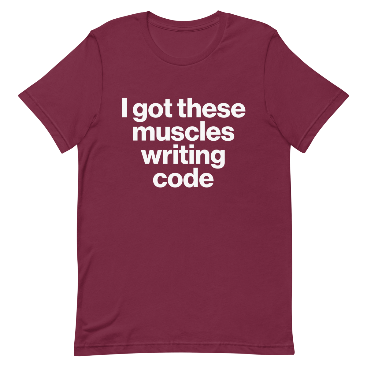 Muscles From Coding coding developer funny - Developer T-shirt - techmerch.io