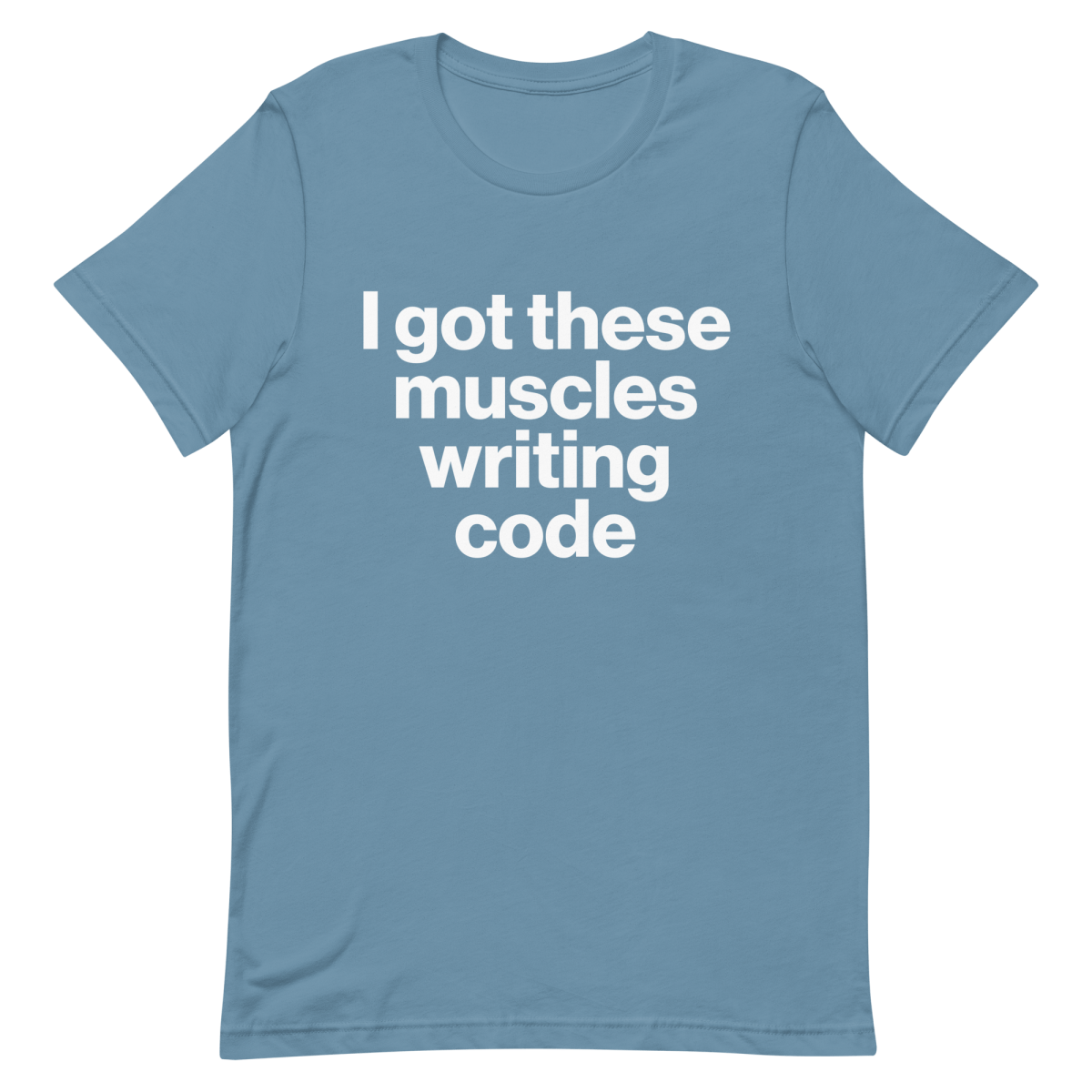 Muscles From Coding coding developer funny - Developer T-shirt - techmerch.io