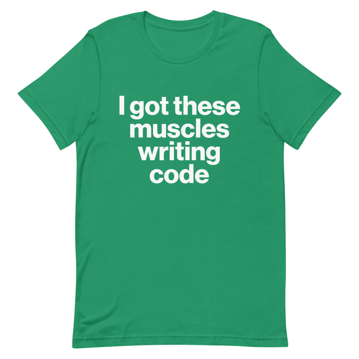 Muscles From Coding coding developer funny - Developer T-shirt - techmerch.io