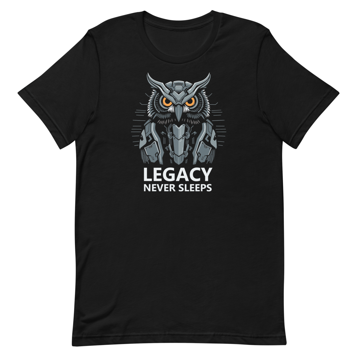 Legacy Never Sleeps cartoon coding dark - humor - Developer T-shirt - techmerch.io