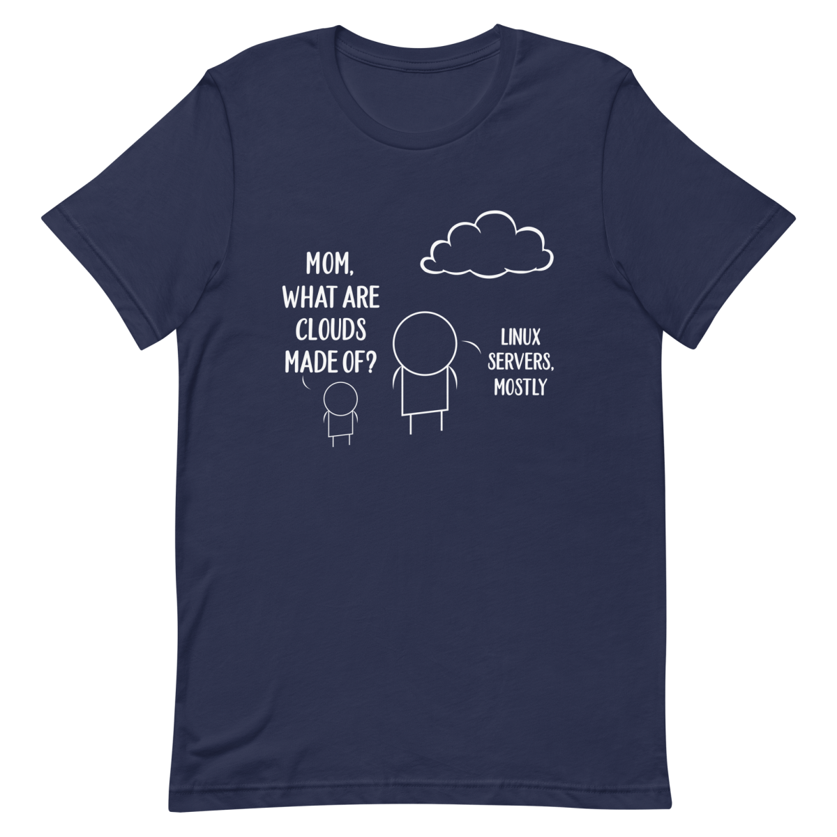 Linux Cloud Mom - Developer T-shirt - techmerch.io