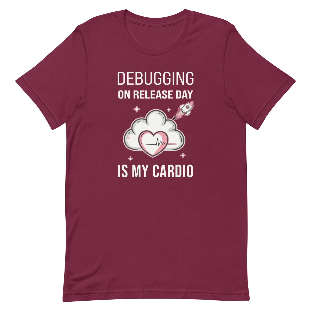 Release Day Cardio debugging developer funny - Developer T-shirt - techmerch.io