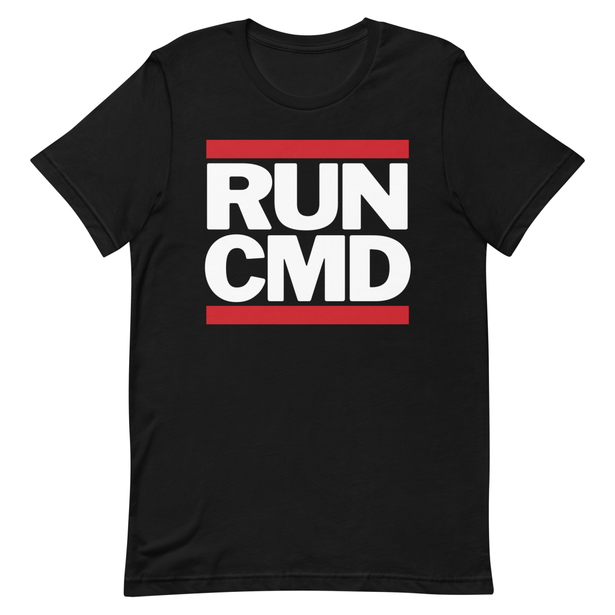 RUN CMD developer logo sysadmin - Developer T-shirt - techmerch.io
