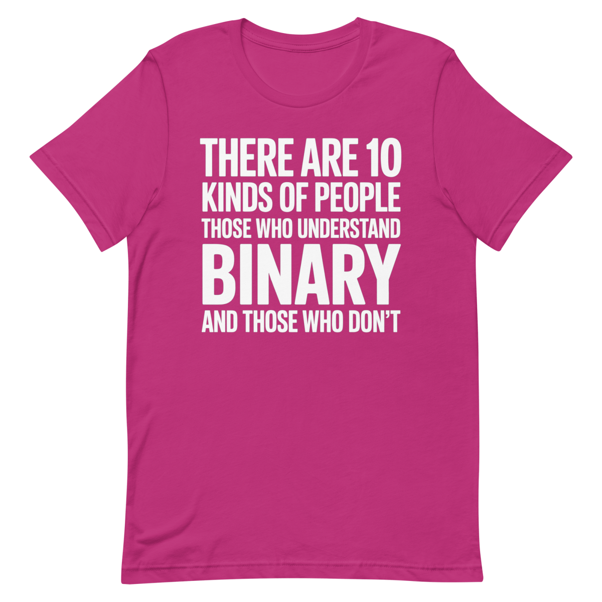 10 Types Binary - Developer T-shirt - techmerch.io