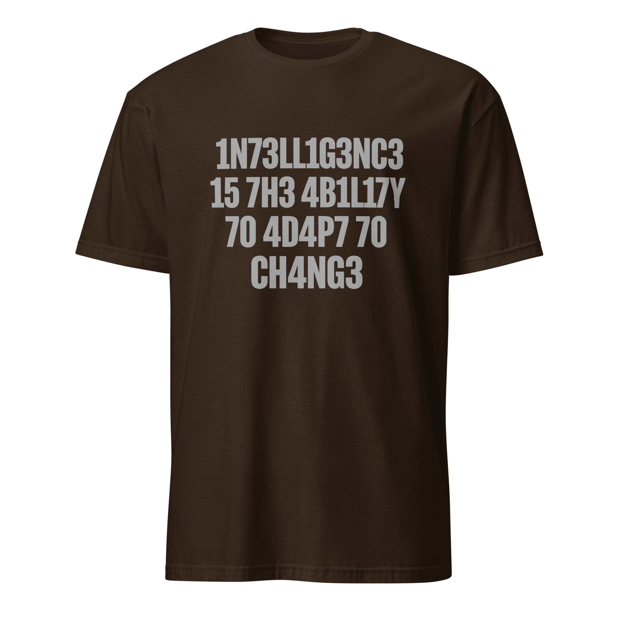 1n73ll1g3nc3 4d4p7 code full - search 1n73ll1g3nc3 15 7h3 4b1l17y 70 4d4p7 70 ch4ng3 minimalist - Developer T-shirt - techmerch.io
