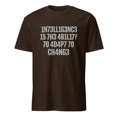 1n73ll1g3nc3 4d4p7 code full - search 1n73ll1g3nc3 15 7h3 4b1l17y 70 4d4p7 70 ch4ng3 minimalist - Developer T-shirt - techmerch.io