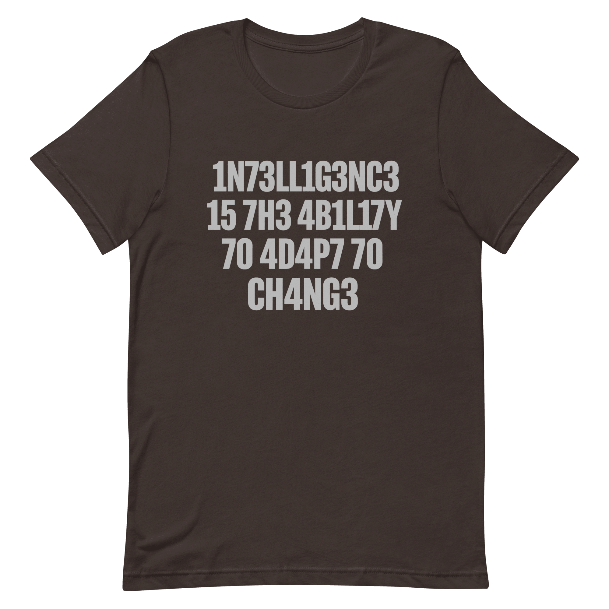 1n73ll1g3nc3 4d4p7 code full - search 1n73ll1g3nc3 15 7h3 4b1l17y 70 4d4p7 70 ch4ng3 minimalist - Developer T-shirt - techmerch.io