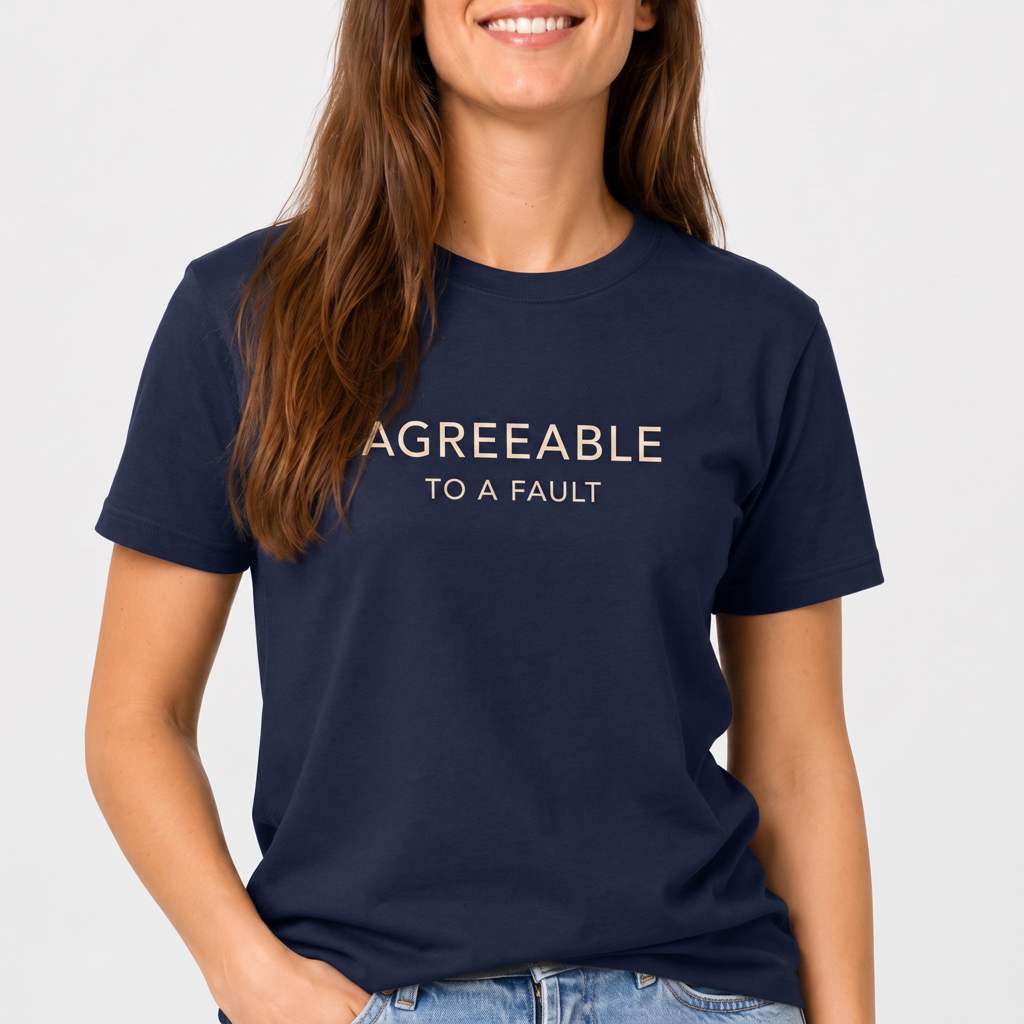 Agreeable To A Fault ai full-search Agreeable To A Fault minimalist - Developer T-shirt - techmerch.io