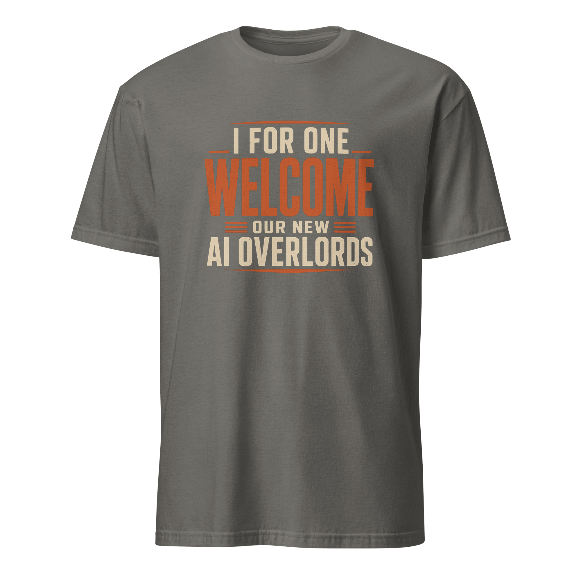 AI Overlords ai satire statement - Developer T-shirt - techmerch.io