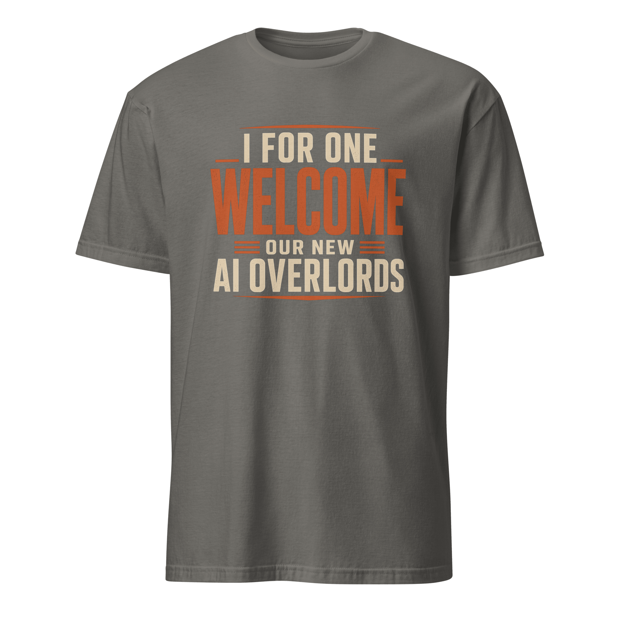 AI Overlords ai satire statement - Developer T-shirt - techmerch.io
