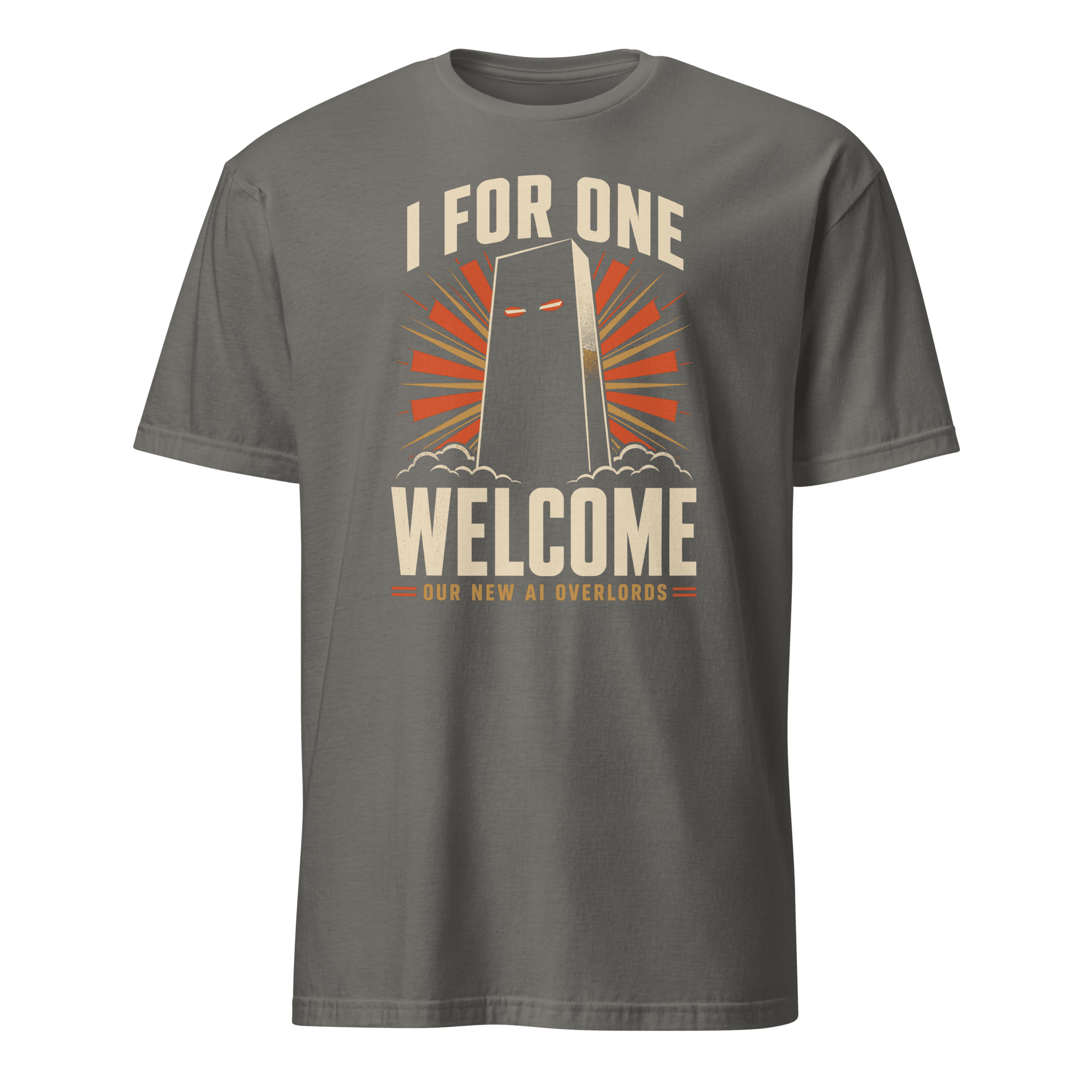 AI Overlords ai satire statement - Developer T-shirt - techmerch.io