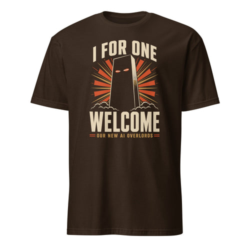 AI Overlords ai satire statement - Developer T-shirt - techmerch.io
