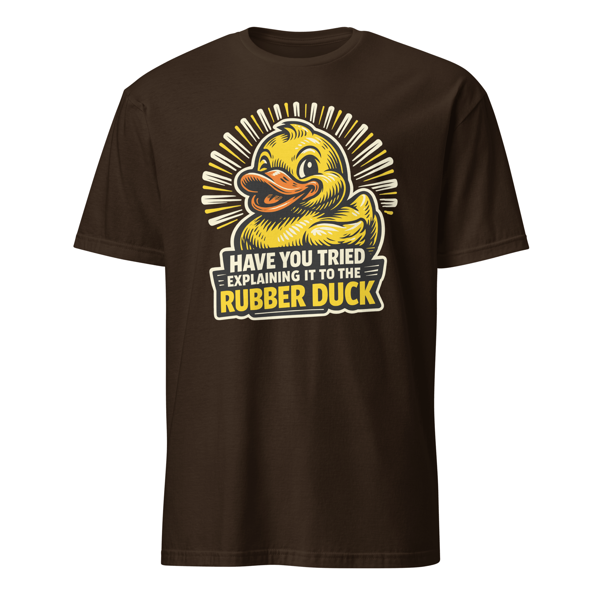 Ask The Rubber Duck bugs cartoon debugging - Developer T-shirt - techmerch.io