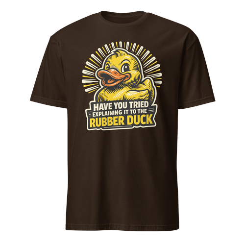 Ask The Rubber Duck bugs cartoon debugging - Developer T-shirt - techmerch.io