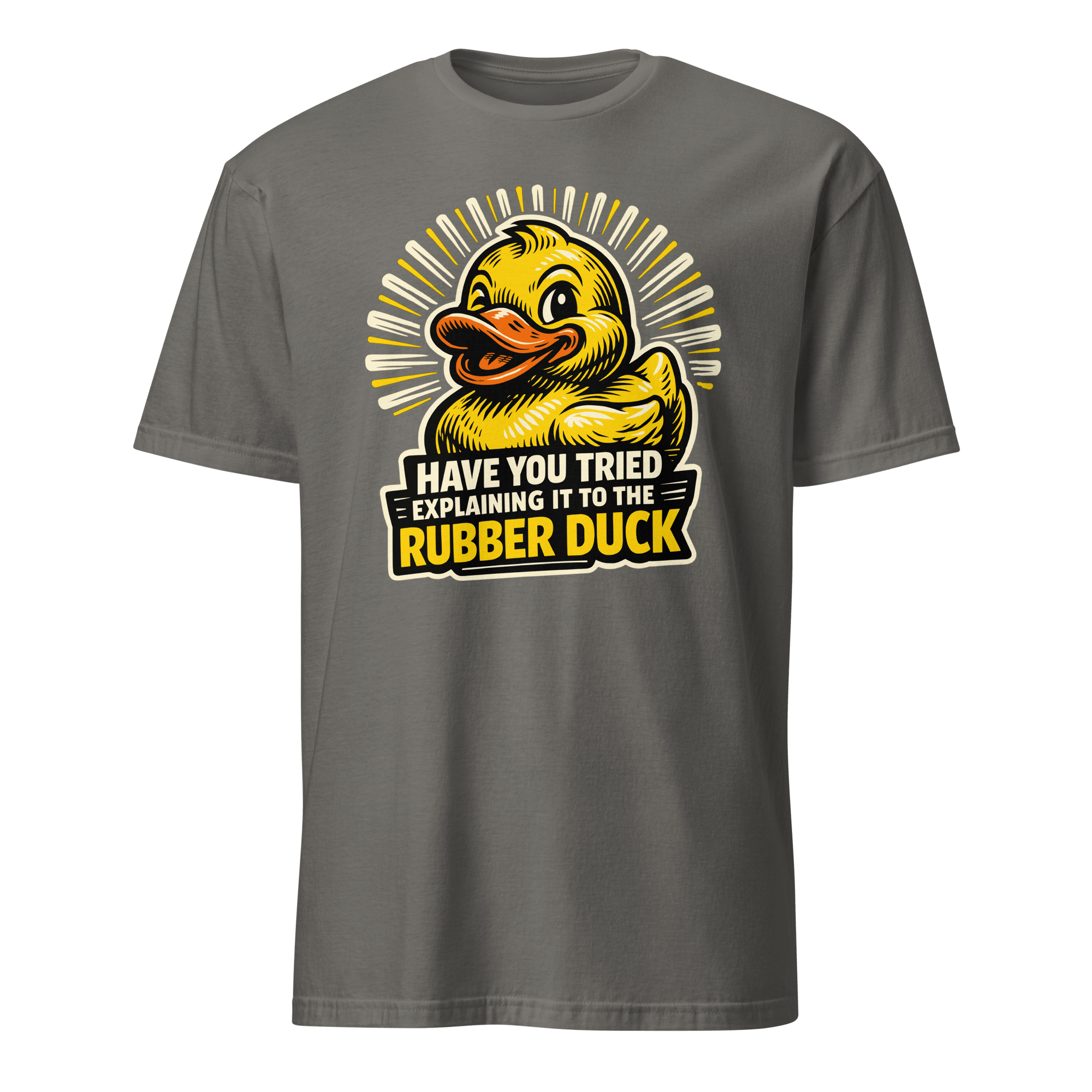 Ask The Rubber Duck bugs cartoon debugging - Developer T-shirt - techmerch.io