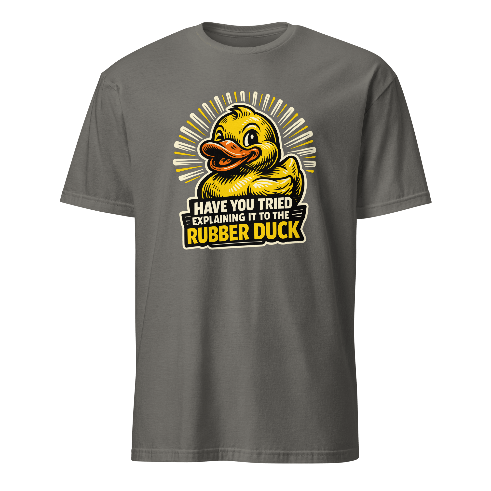 Ask The Rubber Duck bugs cartoon debugging - Developer T-shirt - techmerch.io