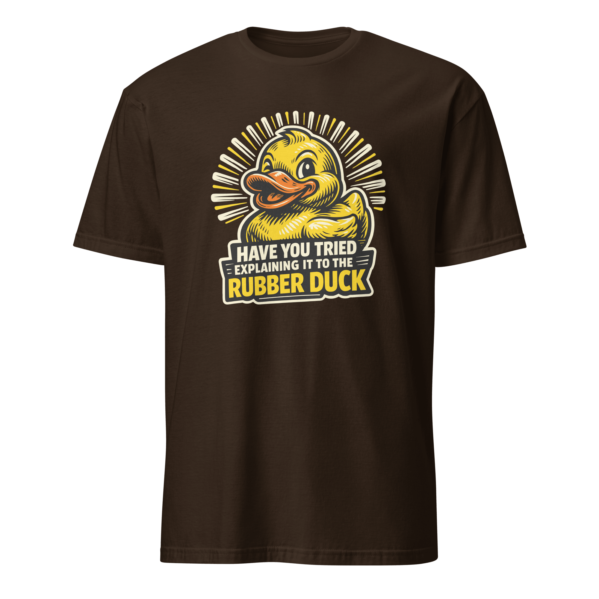Ask The Rubber Duck bugs cartoon debugging - Developer T-shirt - techmerch.io