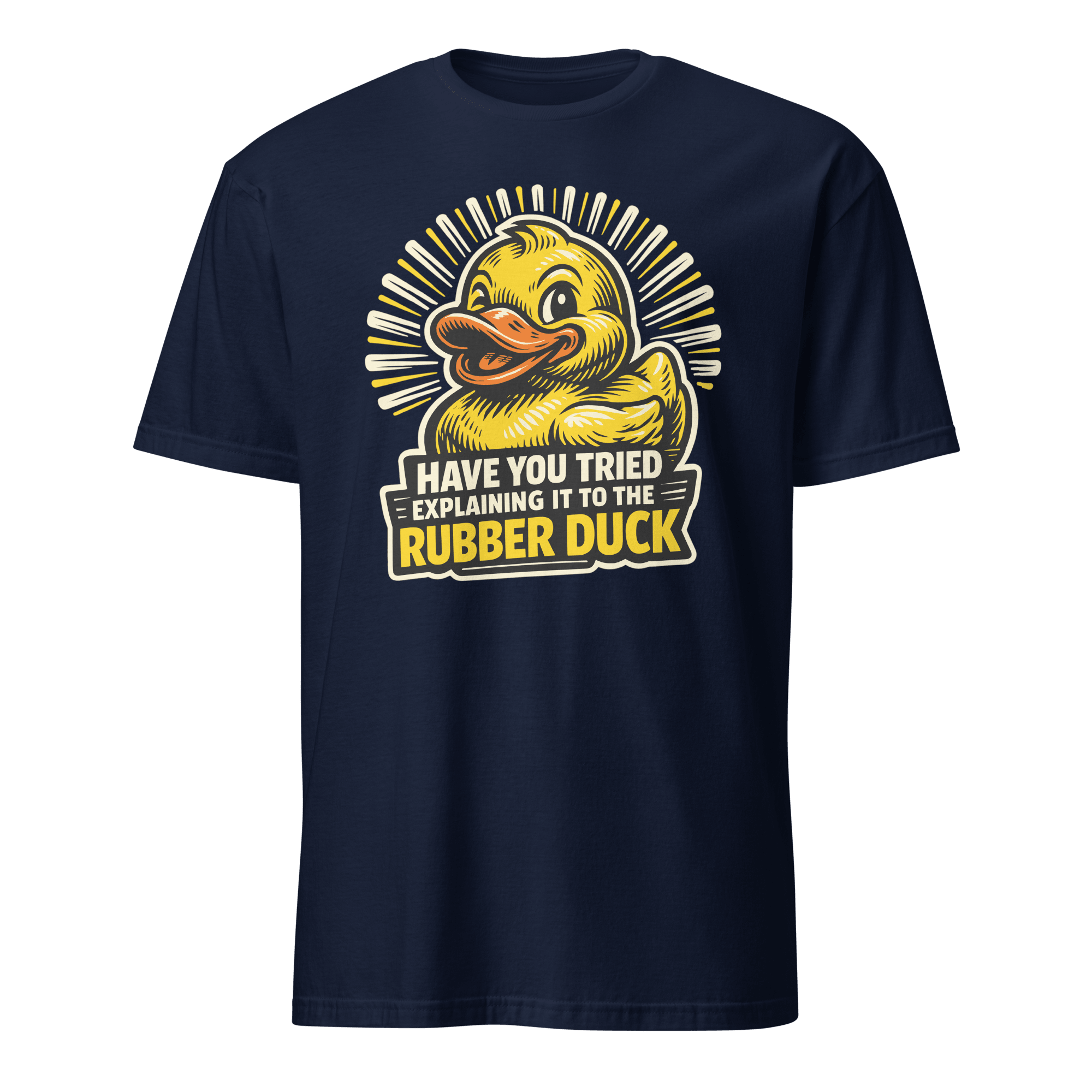 Ask The Rubber Duck bugs cartoon debugging - Developer T-shirt - techmerch.io