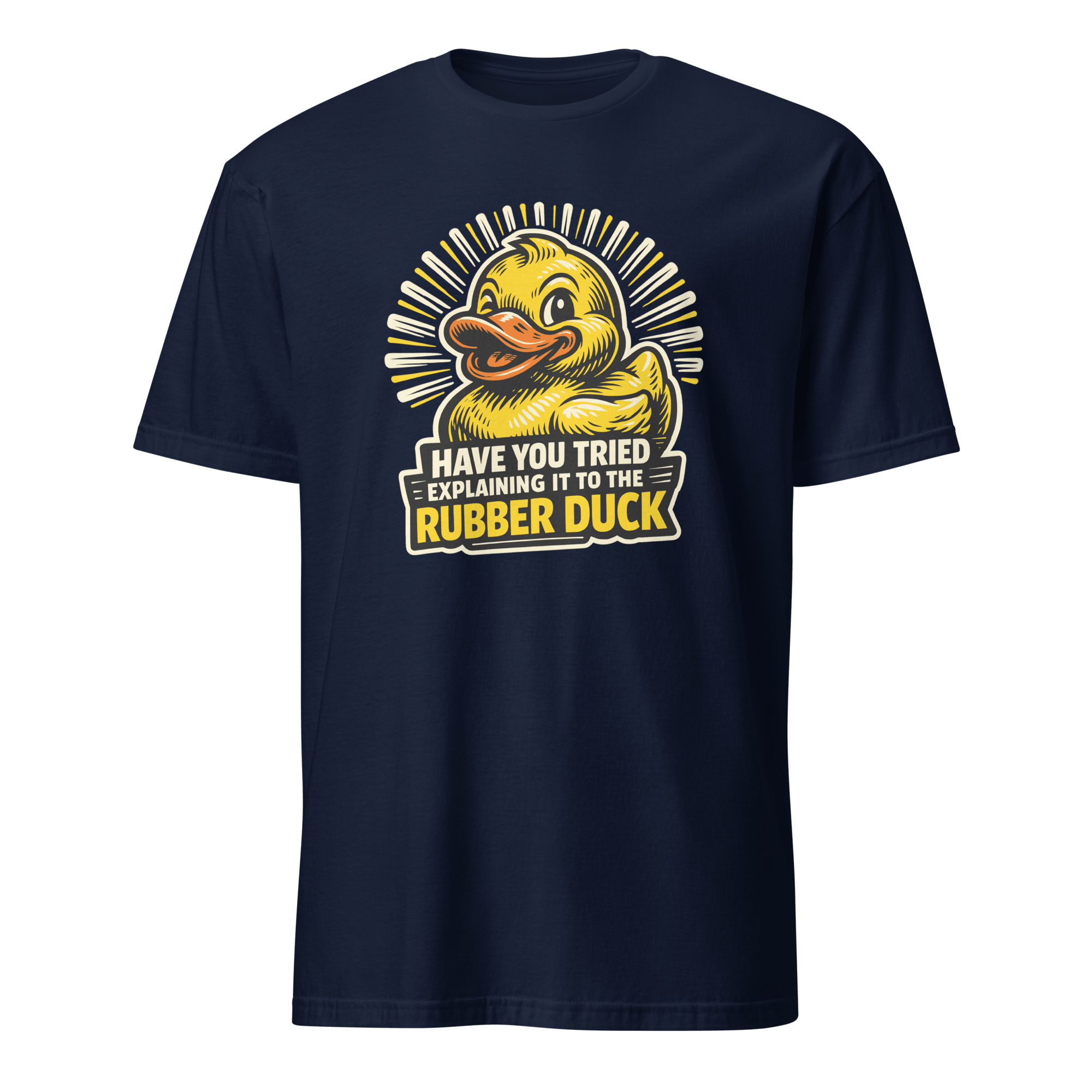 Ask The Rubber Duck bugs cartoon debugging - Developer T-shirt - techmerch.io