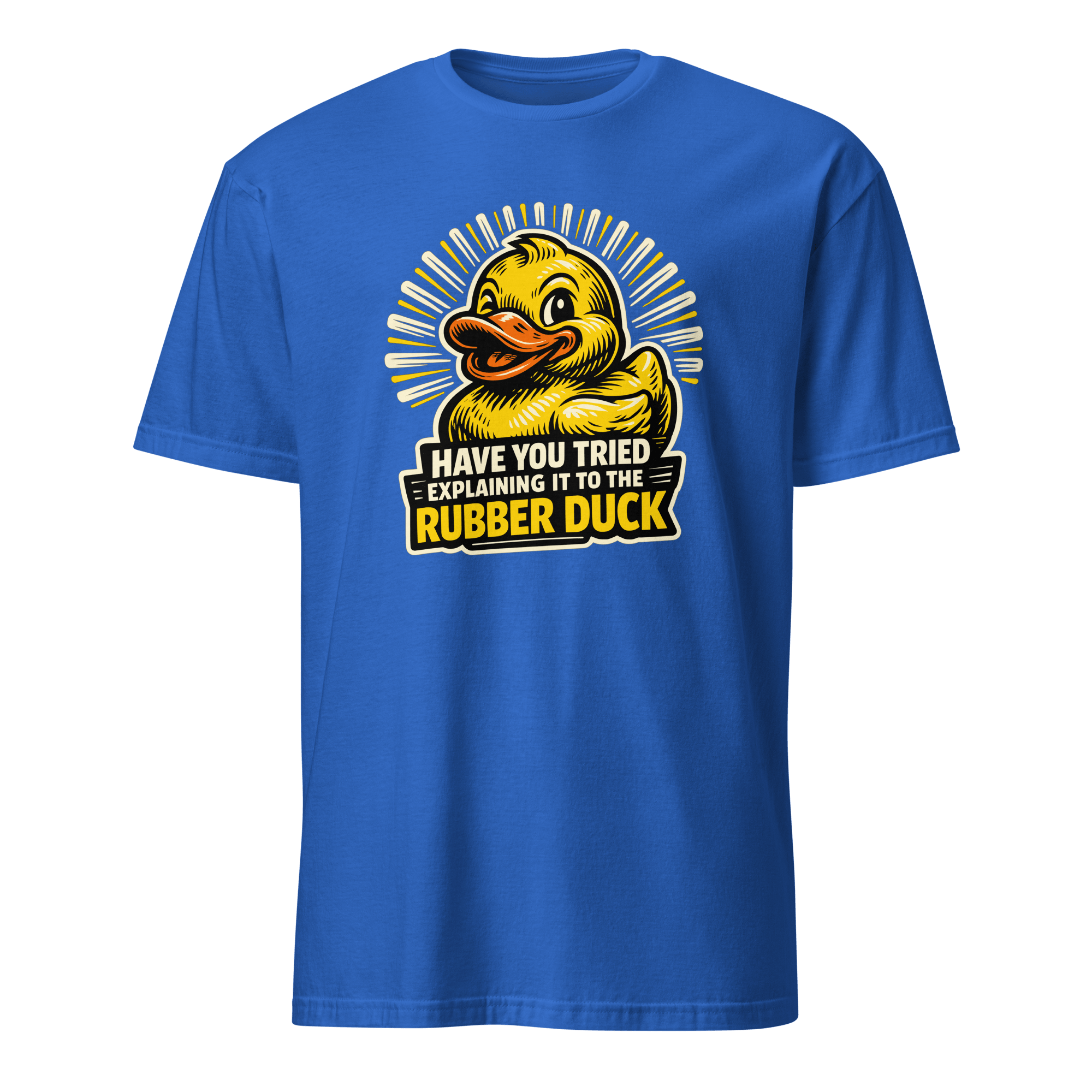 Ask The Rubber Duck bugs cartoon debugging - Developer T-shirt - techmerch.io