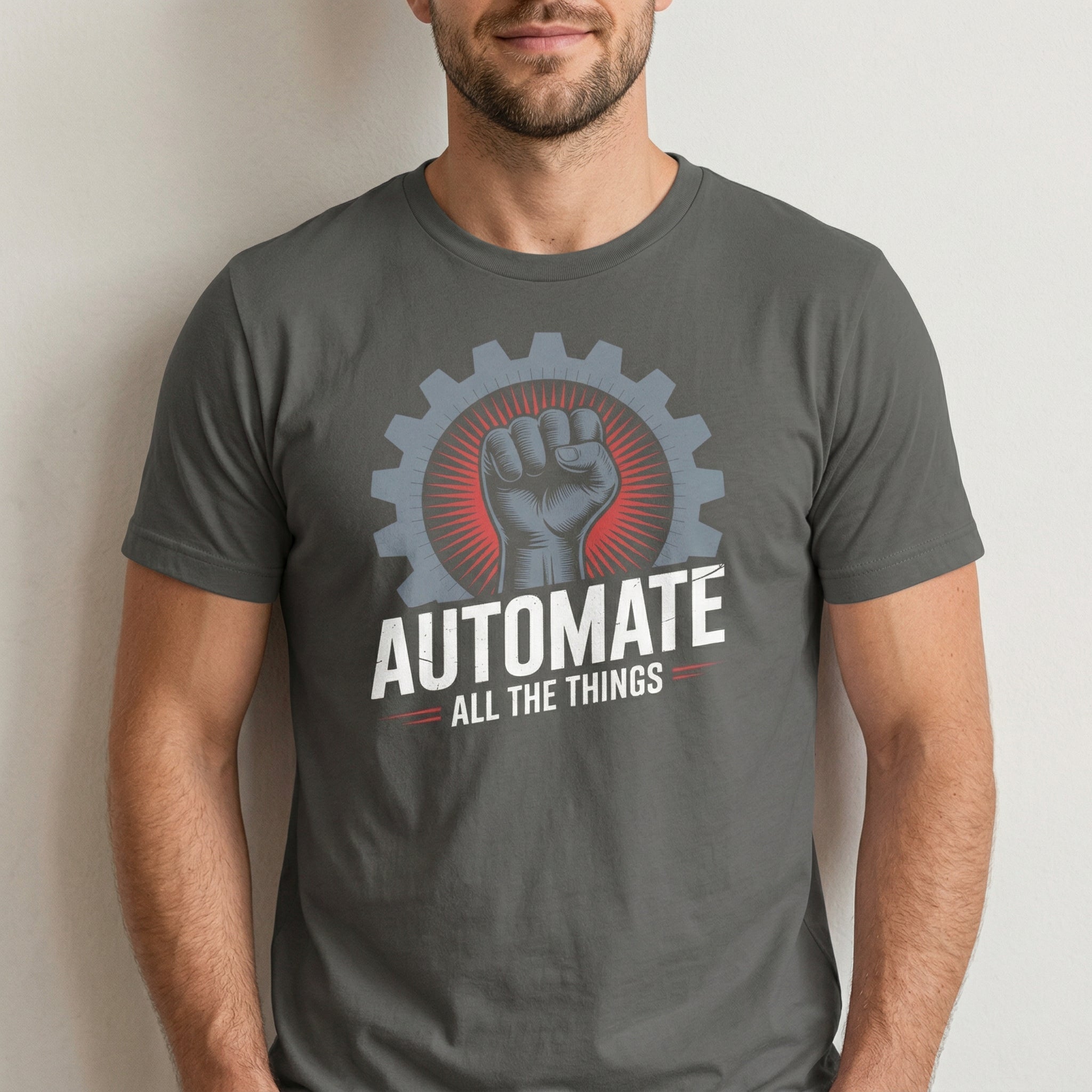 Automate Everything automation devops full - search automate all the things - Developer T-shirt - techmerch.io