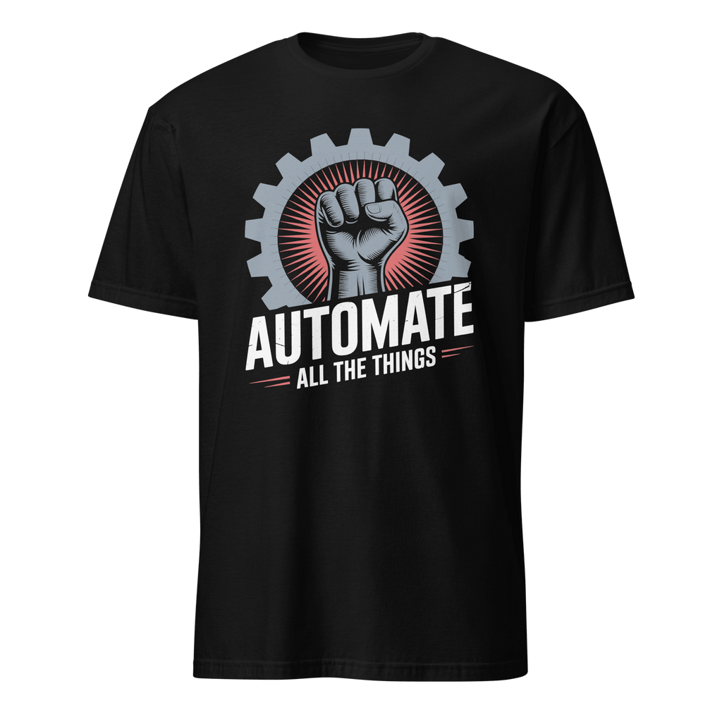 Automate Everything automation devops full - search automate all the things - Developer T-shirt - techmerch.io