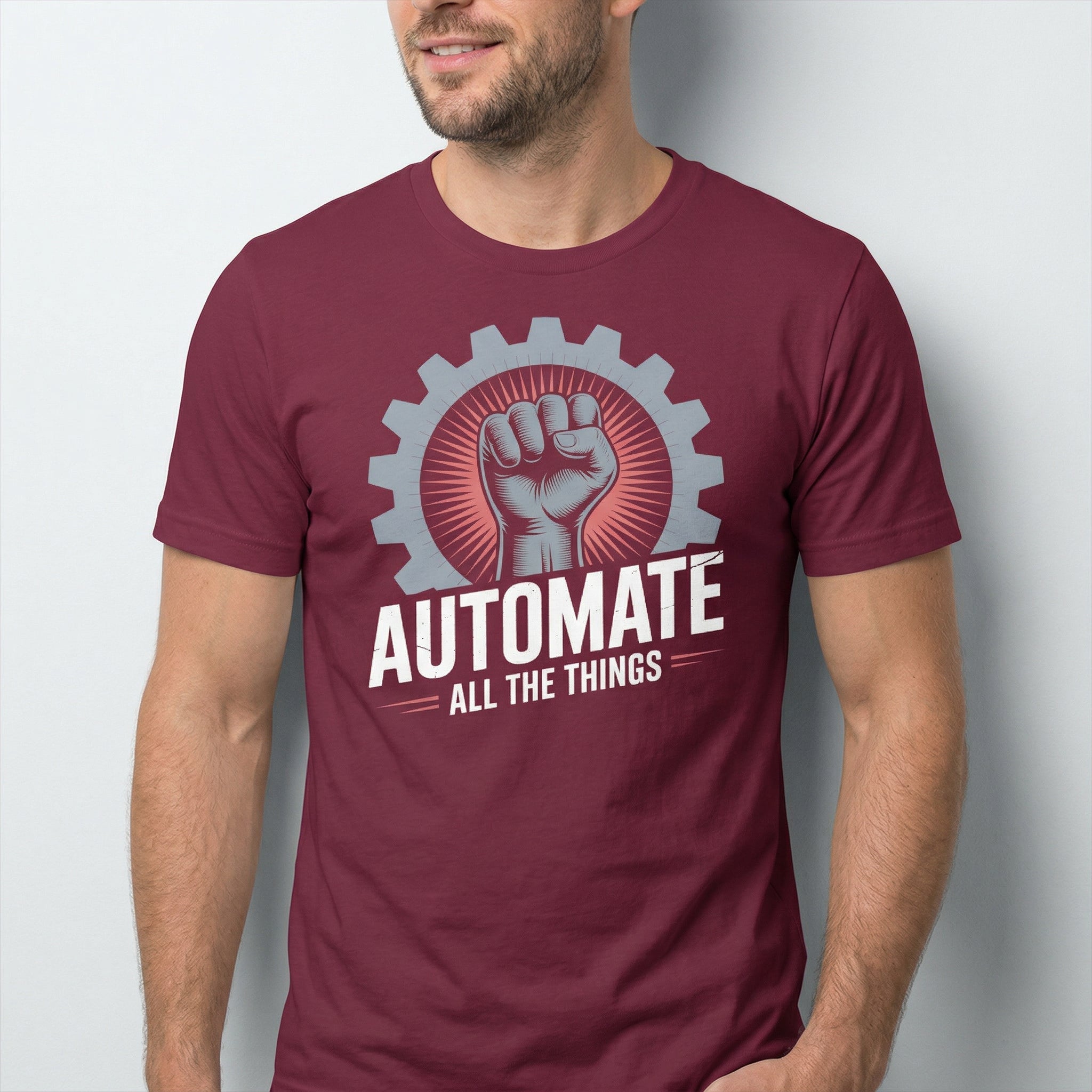 Automate Everything automation devops full - search automate all the things - Developer T-shirt - techmerch.io