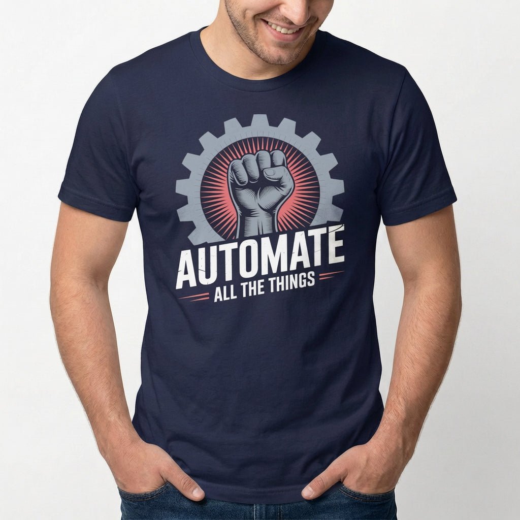 Automate Everything automation devops full - search automate all the things - Developer T-shirt - techmerch.io