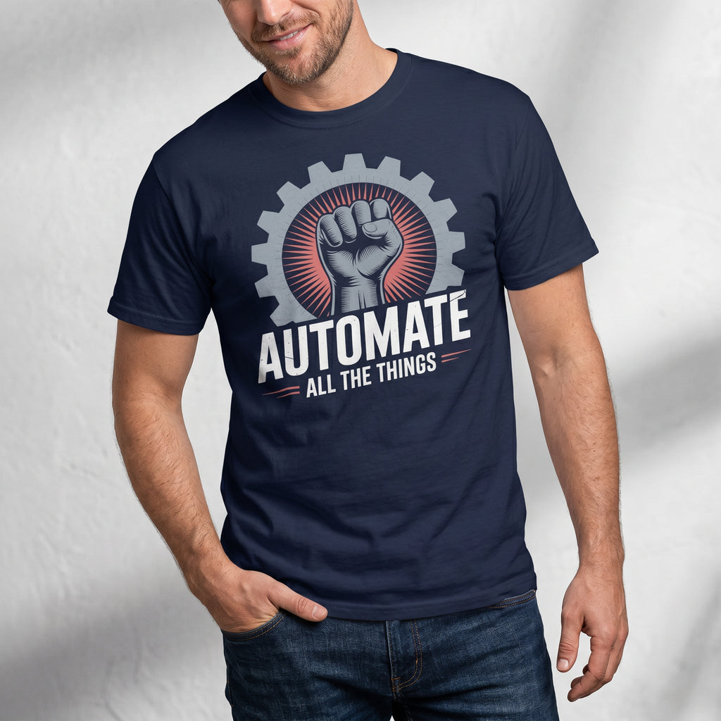 Automate Everything automation devops full - search automate all the things - Developer T-shirt - techmerch.io