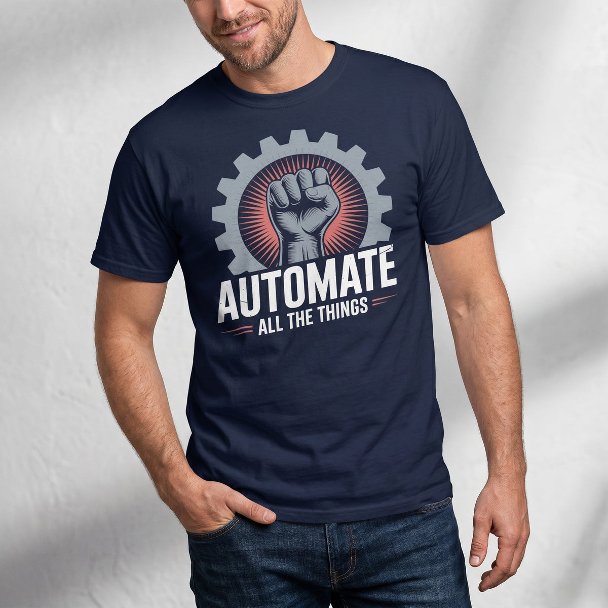 Automate Everything automation devops full - search automate all the things - Developer T-shirt - techmerch.io
