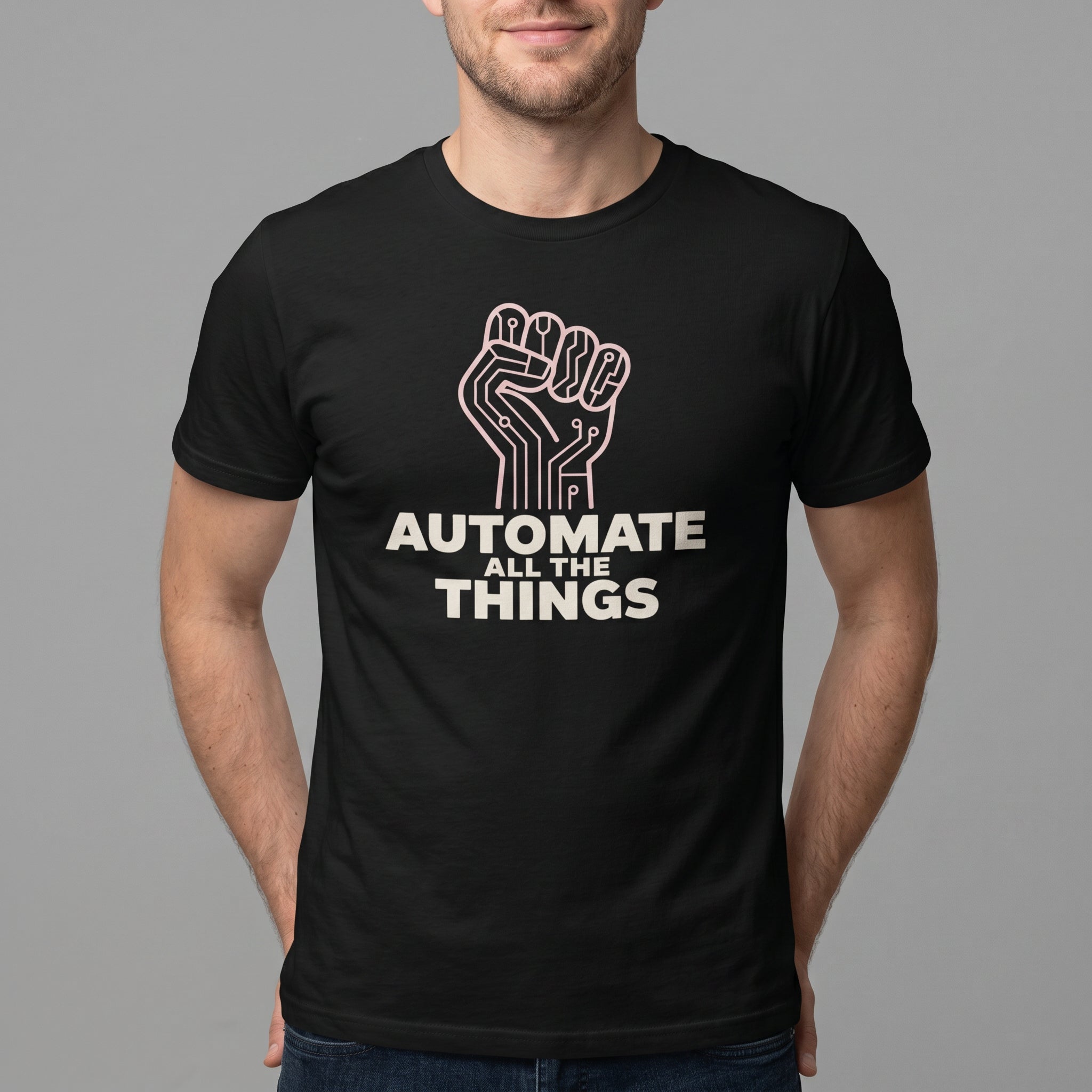 Automate Uprising automation devops full - search automate all the things - Developer T-shirt - techmerch.io