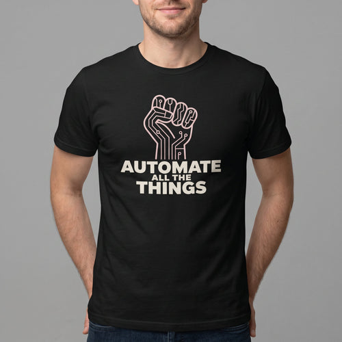 Automate Uprising automation devops full - search automate all the things - Developer T-shirt - techmerch.io