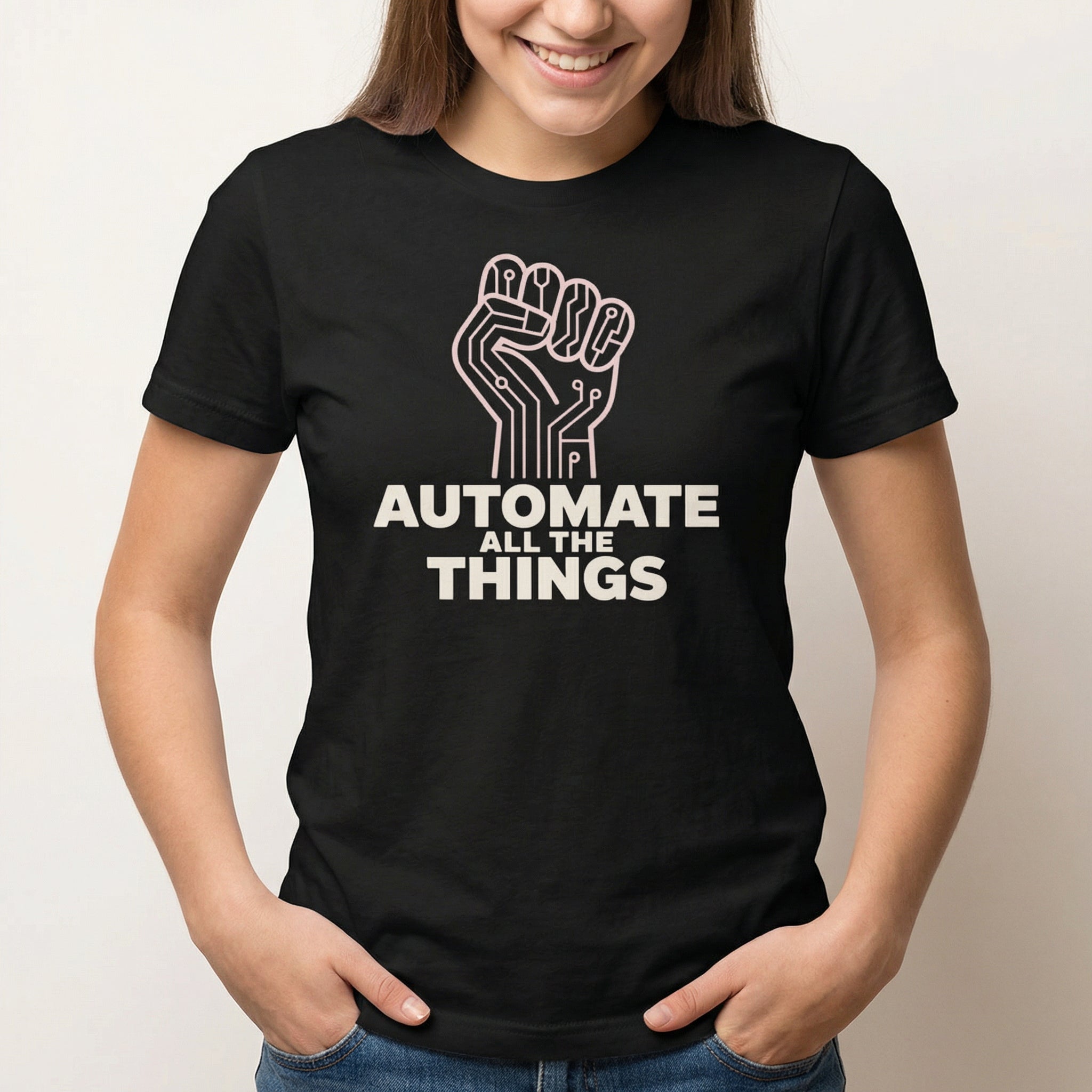 Automate Uprising automation devops full - search automate all the things - Developer T-shirt - techmerch.io