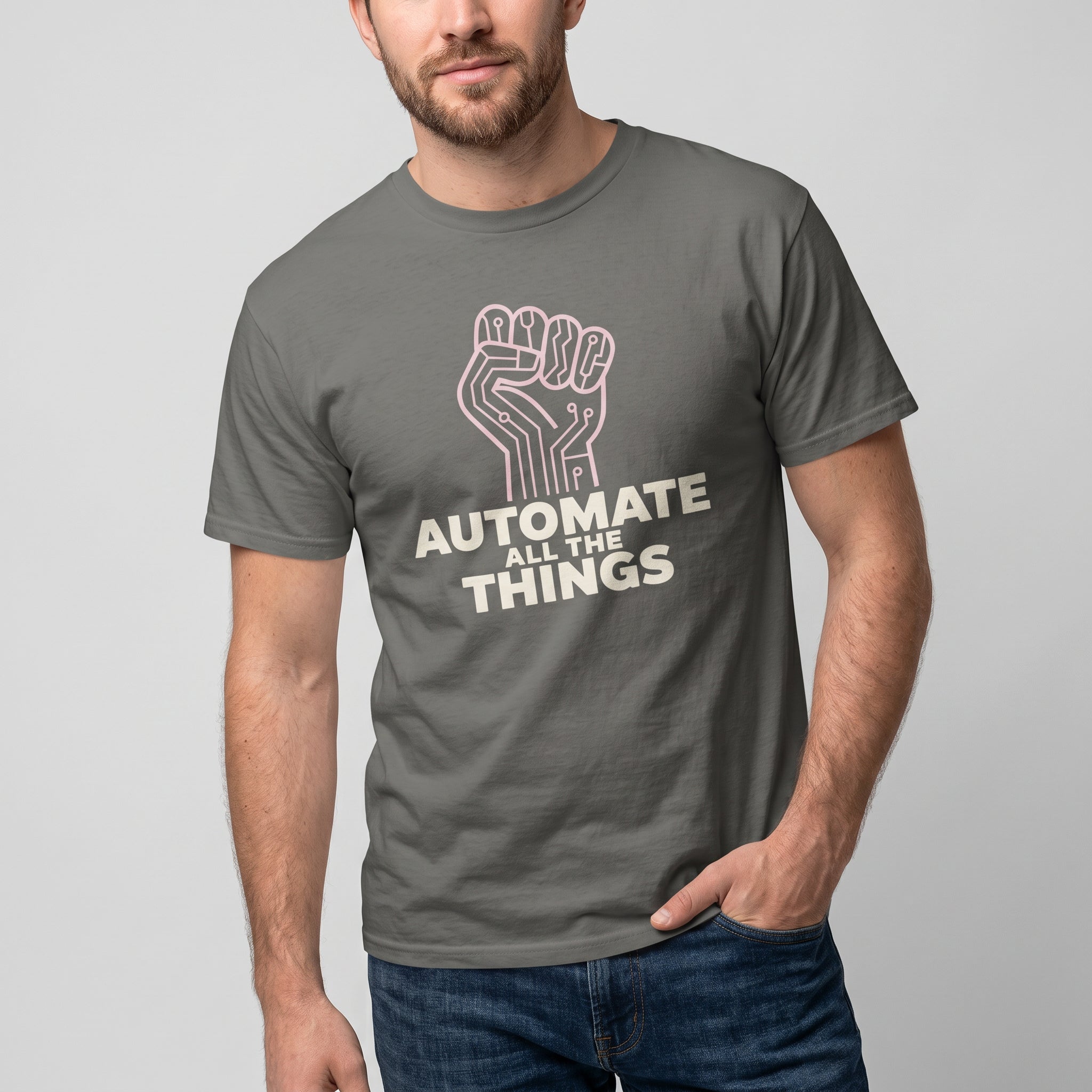 Automate Uprising automation devops full - search automate all the things - Developer T-shirt - techmerch.io