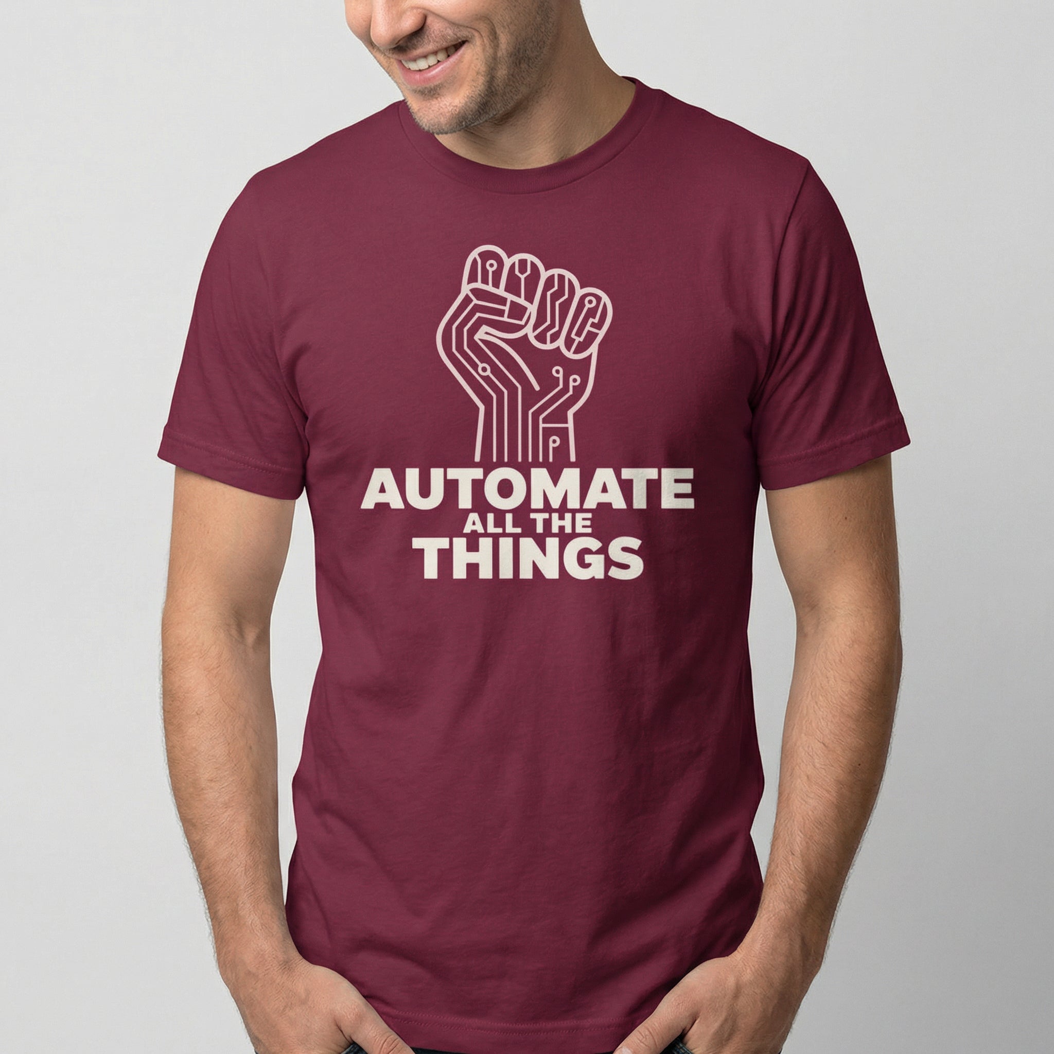 Automate Uprising automation devops full - search automate all the things - Developer T-shirt - techmerch.io