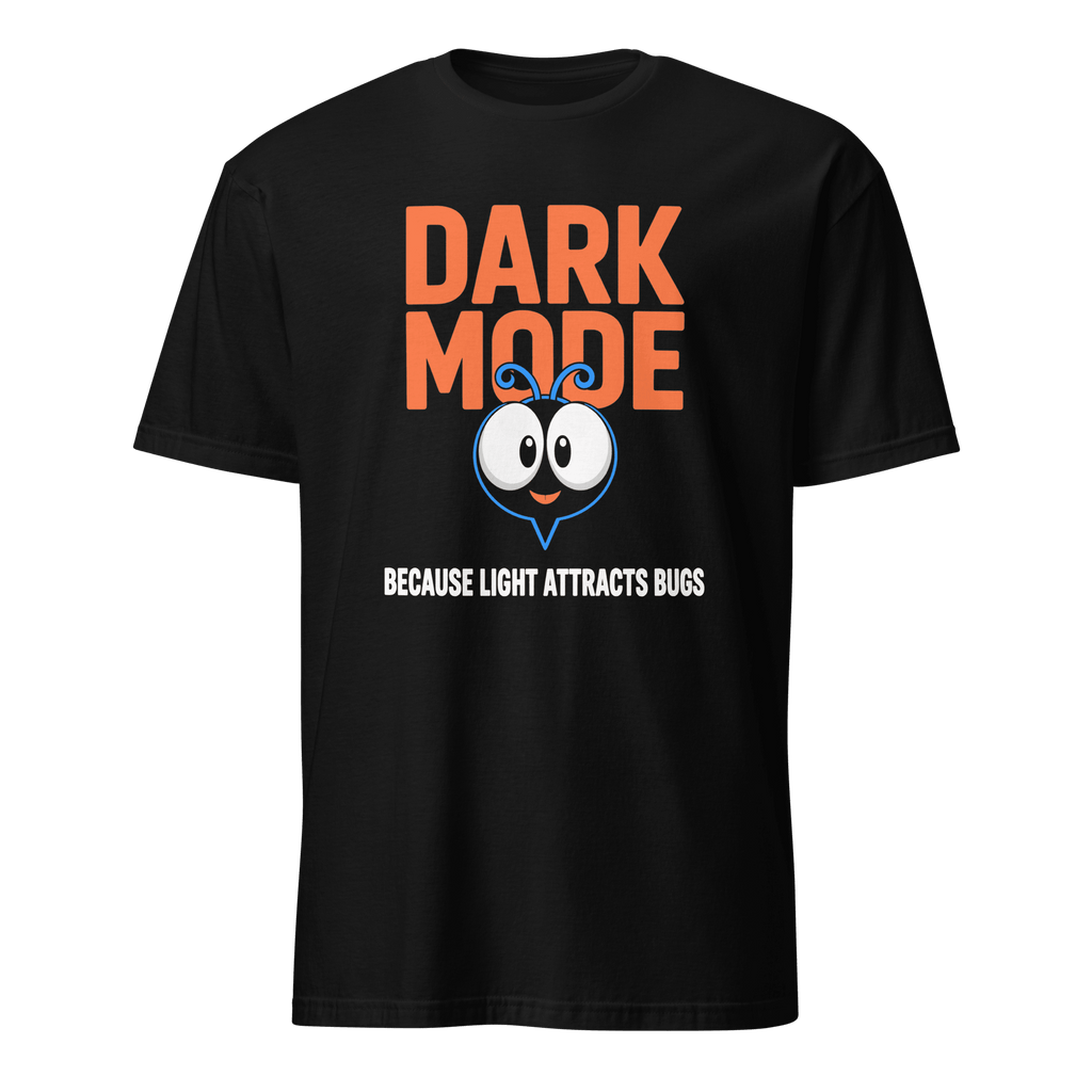 Avoid The Bugs bugs cartoon darkmode - Developer T-shirt - techmerch.io