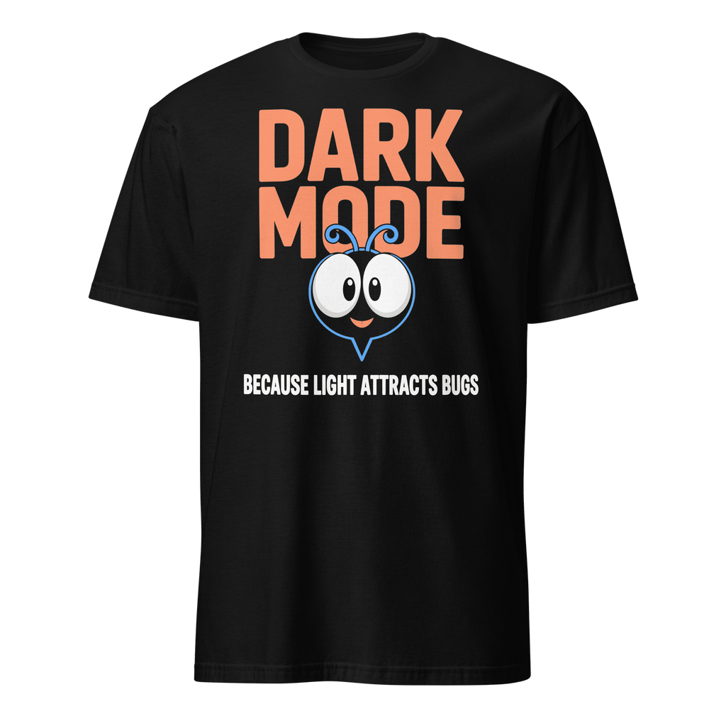 Avoid The Bugs bugs cartoon darkmode - Developer T-shirt - techmerch.io