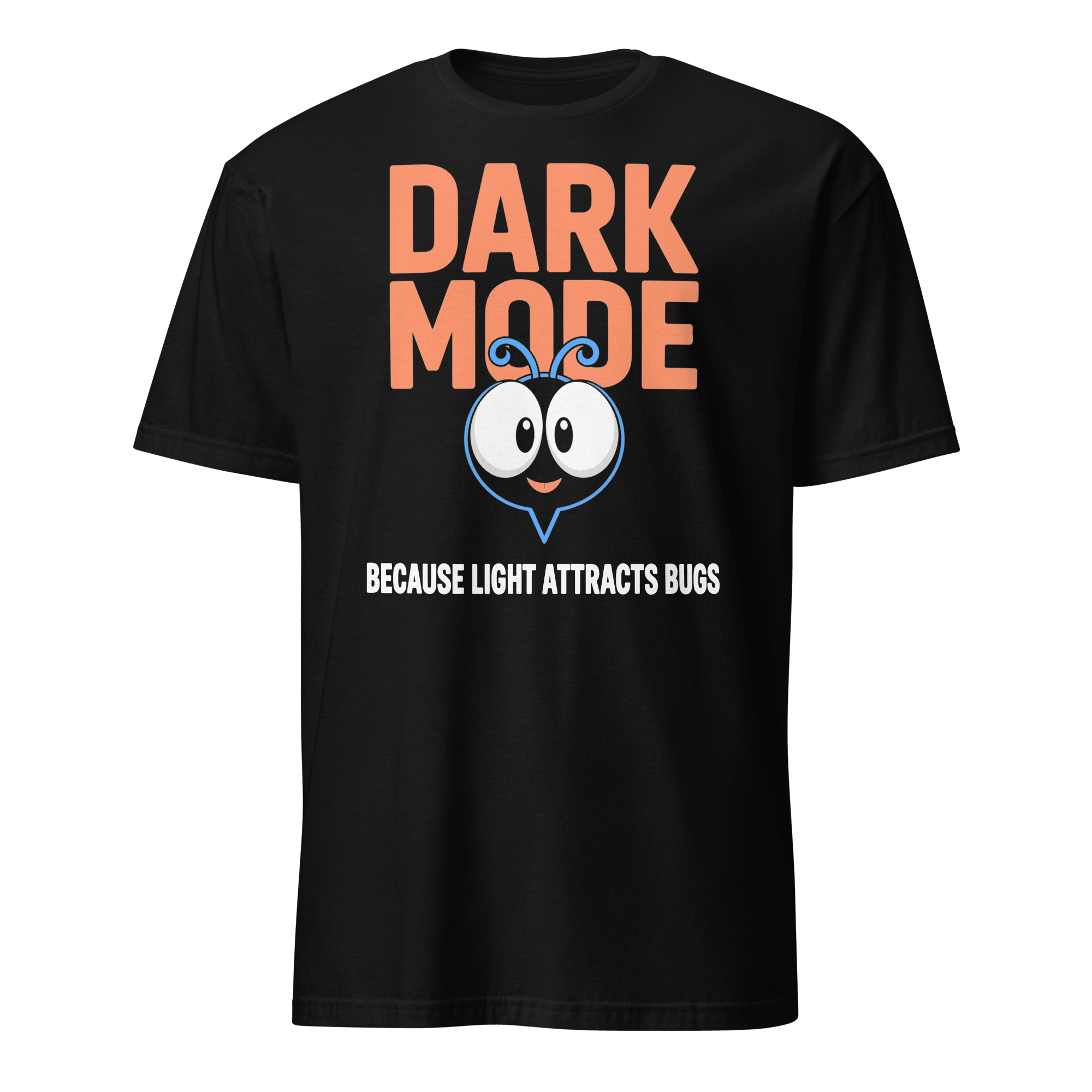 Avoid The Bugs bugs cartoon darkmode - Developer T-shirt - techmerch.io