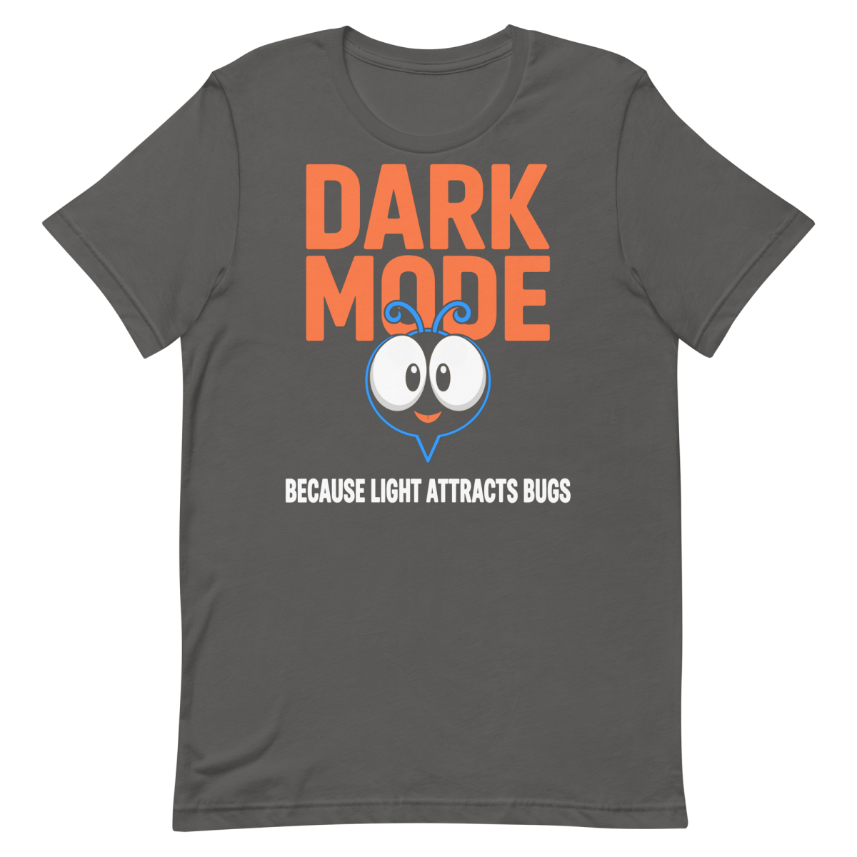 Avoid The Bugs bug cartoon dark mode - Developer T-shirt - techmerch.io
