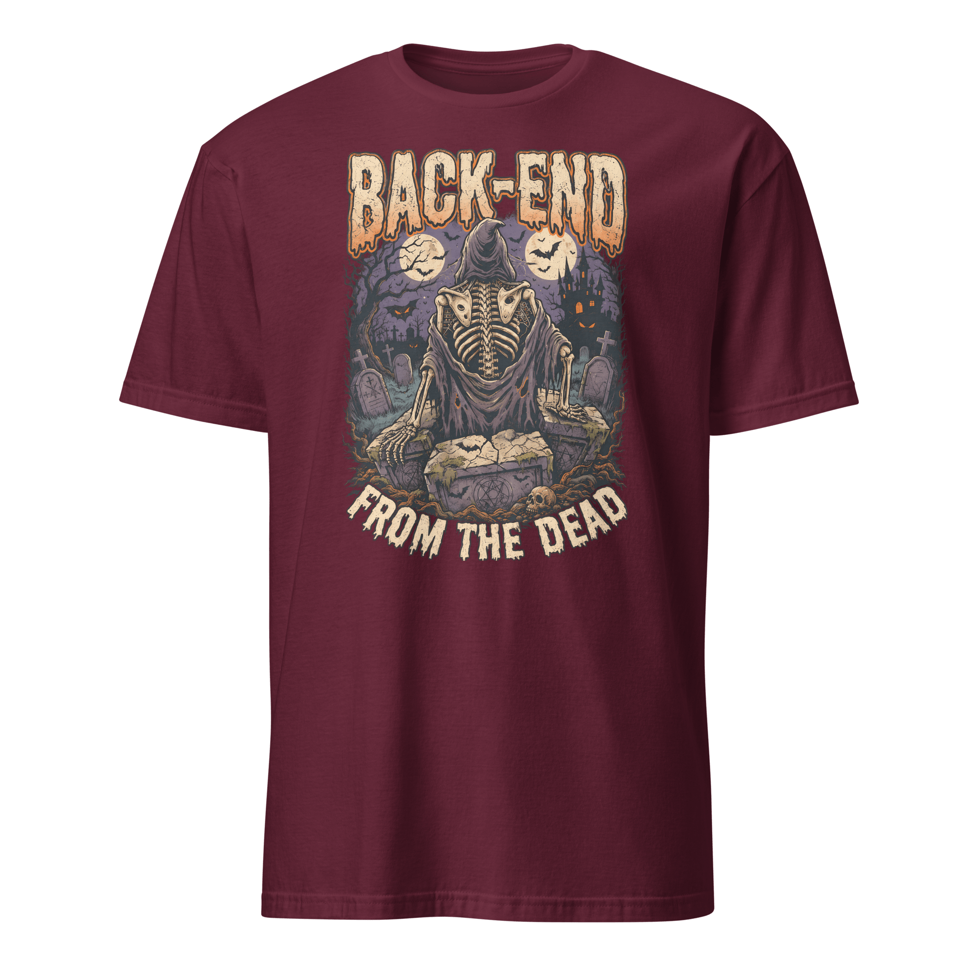 Back-End From The Dead backend cartoon full-search BackEnd From The Dead - Developer T-shirt - techmerch.io