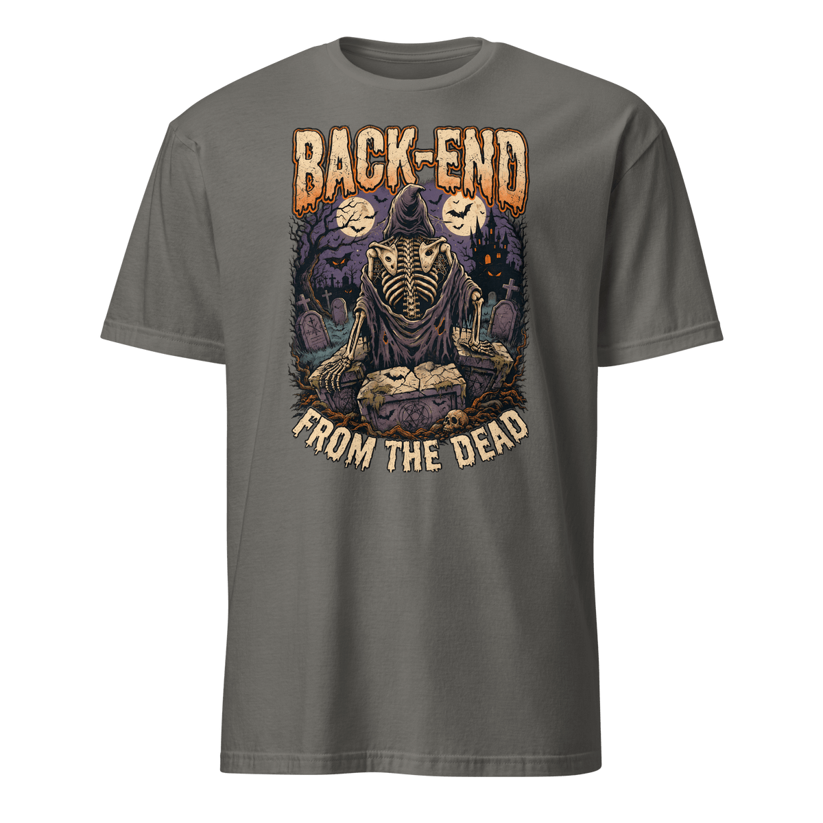 Back-End From The Dead backend cartoon full-search BackEnd From The Dead - Developer T-shirt - techmerch.io