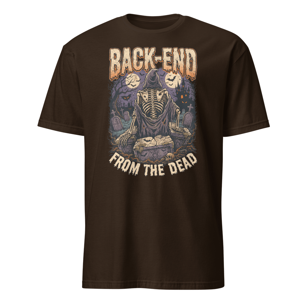 Back-End From The Dead backend cartoon full-search BackEnd From The Dead - Developer T-shirt - techmerch.io