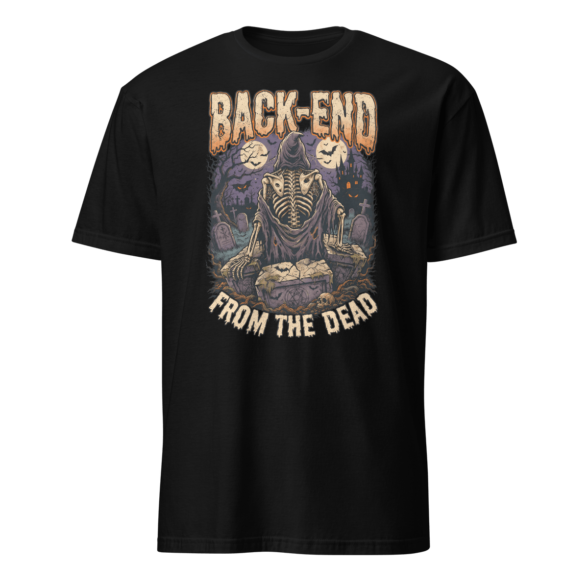 Back-End From The Dead backend cartoon full-search BackEnd From The Dead - Developer T-shirt - techmerch.io