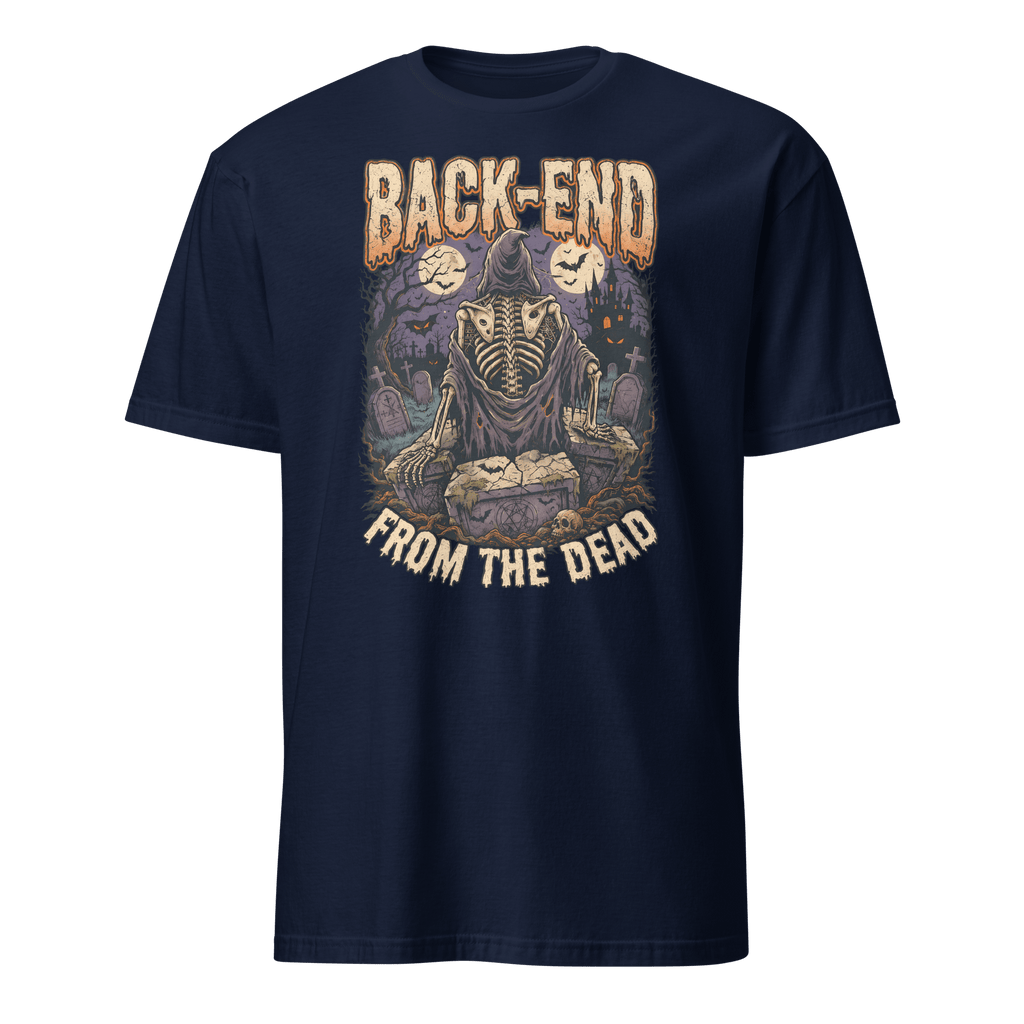 Back-End From The Dead backend cartoon full-search BackEnd From The Dead - Developer T-shirt - techmerch.io