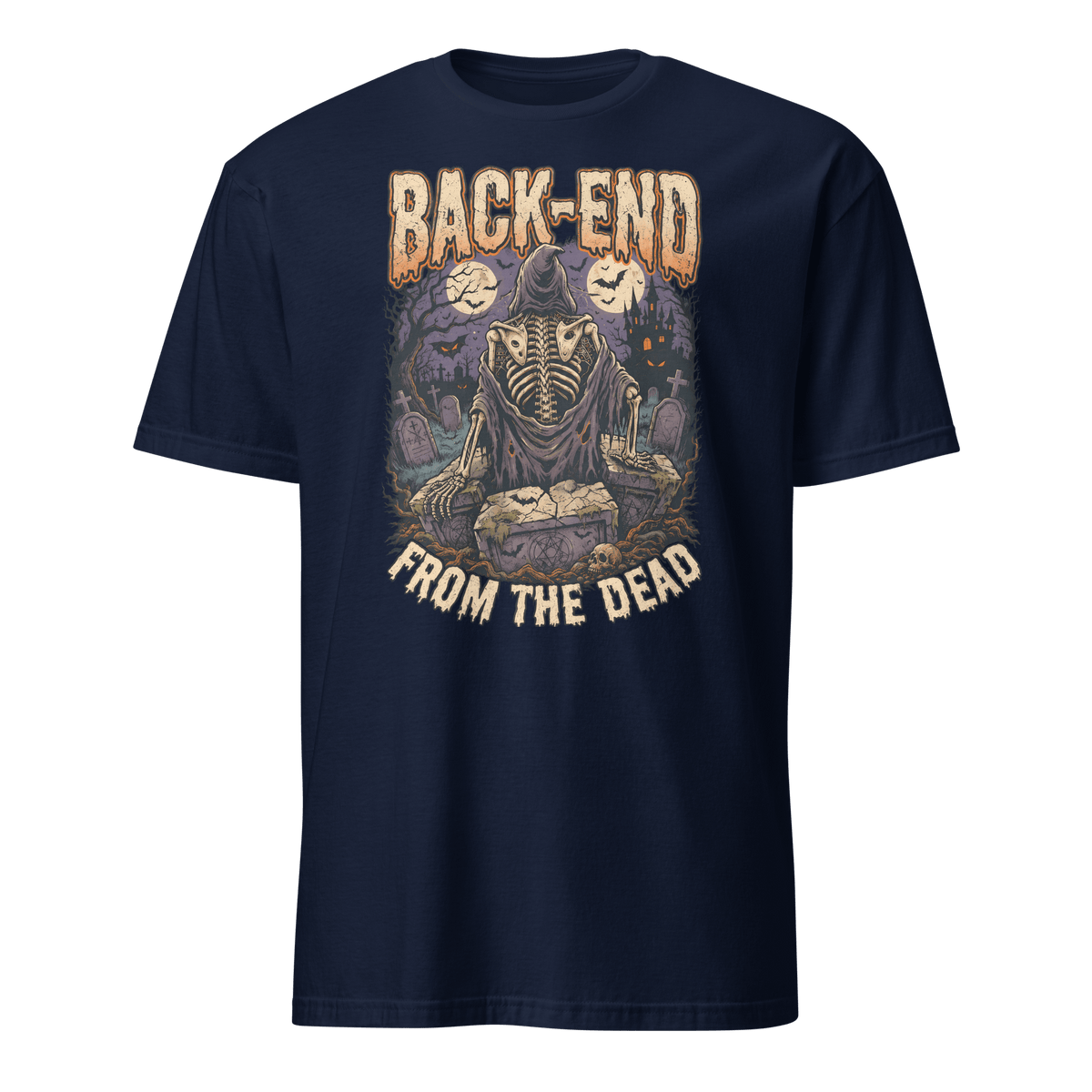 Back-End From The Dead backend cartoon full-search BackEnd From The Dead - Developer T-shirt - techmerch.io